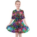 Psychedelic Bubbles Abstract Kids  All Frills Chiffon Dress View1