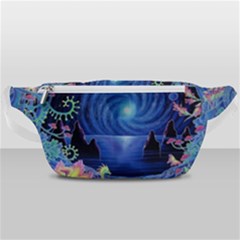 Psychedelic Mushrooms Psicodelia Dream Blue Waist Bag  by Modalart