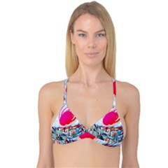 Artistic Psychedelic Art Reversible Tri Bikini Top by Modalart