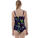 Artistic Psychedelic Abstract Twist Front Tankini Set View2