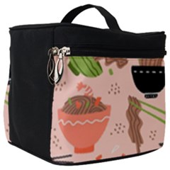 Doodle Yakisoba Seamless Pattern Make Up Travel Bag (big) by Sarkoni