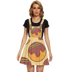 Takoyaki Food Seamless Pattern Apron Dress by Sarkoni