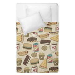 Junk Food Hipster Pattern Duvet Cover Double Side (single Size) by Sarkoni