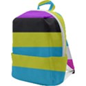 Bigender Flag Copy Zip Up Backpack View1