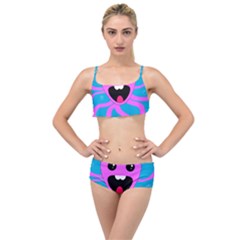 Bubble Octopus Copy Layered Top Bikini Set by Dutashop