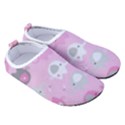 Animals Elephant Pink Cute Men s Sock-Style Water Shoes View3