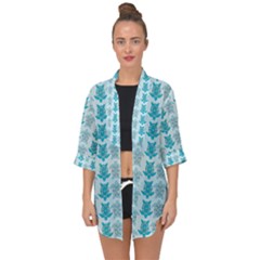 Sea Turtle Sea Animal Open Front Chiffon Kimono by Dutashop