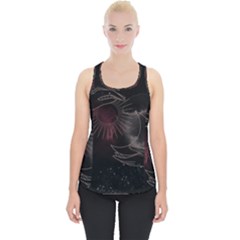 Universal Balance Moon Abstract Star Sun Universe Piece Up Tank Top by Modalart