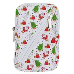 Christmas Santa Pattern Tree Belt Pouch Bag (small) by Sarkoni