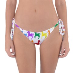 Colorful Horse Background Wallpaper Reversible Bikini Bottoms by Amaryn4rt