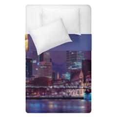 Frankfurt City Skyline Skyscraper Duvet Cover Double Side (single Size) by Sarkoni