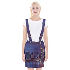 Frankfurt City Skyline Skyscraper Braces Suspender Skirt by Sarkoni