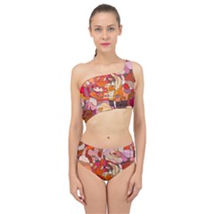 Abstract Abstraction Pattern Moder Spliced Up Two Piece Swimsuit by Amaryn4rt