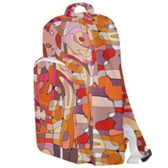 Abstract Abstraction Pattern Moder Double Compartment Backpack by Amaryn4rt