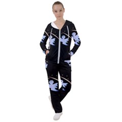 Ghost Night Night Sky Small Sweet Women s Tracksuit by Amaryn4rt