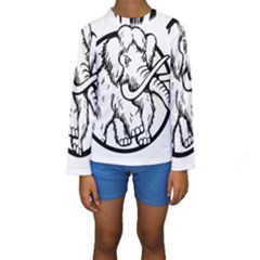 Mammoth Elephant Strong Kids  Long Sleeve Swimwear by Amaryn4rt