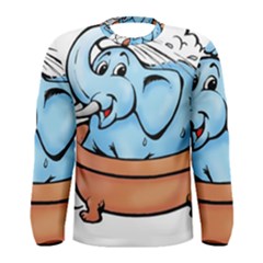 Elephant Bad Shower Men s Long Sleeve T-shirt by Amaryn4rt