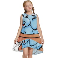 Elephant Bad Shower Kids  Frill Swing Dress by Amaryn4rt