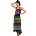 Pattern Background V-Neck Chiffon Maxi Dress View1