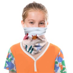 Cartoon Marine Life Marine Drawing Face Covering Bandana (kids) by Sarkoni