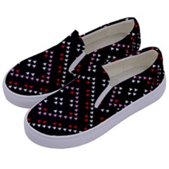 Pattern Abstract Design Art Kids  Canvas Slip Ons by Ravend