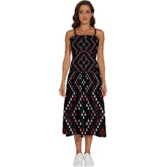 Pattern Abstract Design Art Sleeveless Shoulder Straps Boho Dress by Ravend