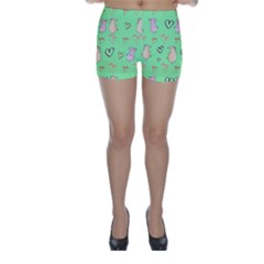 Pig Heart Digital Skinny Shorts by Ravend