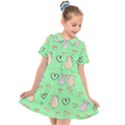 Pig Heart Digital Kids  Short Sleeve Shirt Dress View1