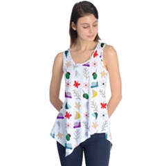 Snail Butterfly Pattern Seamless Sleeveless Tunic by Ravend