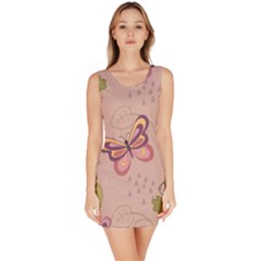 Butterfly Background Pattern Texture Bodycon Dress by Ravend