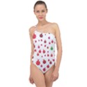 Beetle Animals Red Green Fly Classic One Shoulder Swimsuit View1