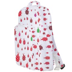 Beetle Animals Red Green Fly Double Compartment Backpack by Amaryn4rt