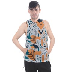 Flower Design Nature Men s Sleeveless Hoodie by Ravend