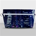 Black Building Lighted Under Clear Sky Handbag Organizer View1