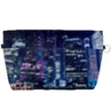 Black Building Lighted Under Clear Sky Handbag Organizer View2