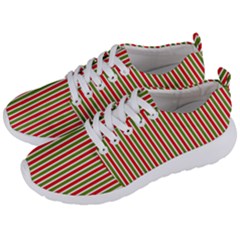 Pattern Background Red White Green Men s Lightweight Sports Shoes by Amaryn4rt