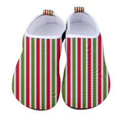 Pattern Background Red White Green Women s Sock-style Water Shoes by Amaryn4rt