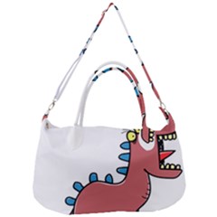 Dinosaur Dragon Drawing Cute Removable Strap Handbag by Ndabl3x