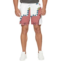 Dinosaur Dragon Drawing Cute Men s Runner Shorts by Ndabl3x