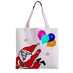 Nicholas Santa Claus Balloons Stars Zipper Grocery Tote Bag by Ndabl3x