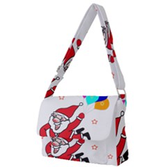 Nicholas Santa Claus Balloons Stars Full Print Messenger Bag (l) by Ndabl3x