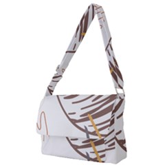 Abstract Hand Vine Lines Drawing Full Print Messenger Bag (s) by Ndabl3x