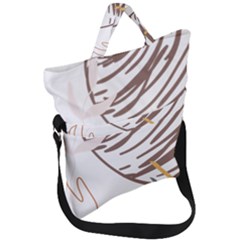 Abstract Hand Vine Lines Drawing Fold Over Handle Tote Bag by Ndabl3x