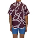 Cracked Pattern Boho Art Design Kids  Short Sleeve Swimwear View2