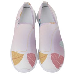 Plants Leaves Wallpaper Background Men s Slip On Sneakers by Grandong