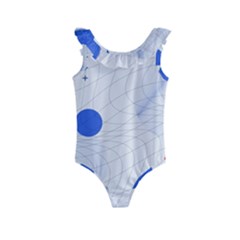 Computer Network Technology Digital Kids  Frill Swimsuit by Grandong