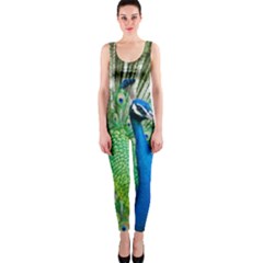 Peafowl Peacock One Piece Catsuit by Sarkoni