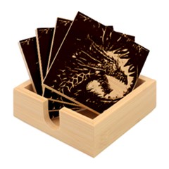 Dragon Bamboo Coaster Set by Ndabl3x