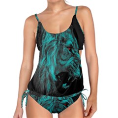 Angry Male Lion Predator Carnivore Tankini Set by Ndabl3x