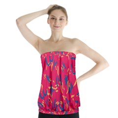 Pattern Booty Faces Strapless Top by Ndabl3x